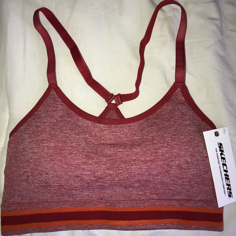 Skechers Red Sports Bra